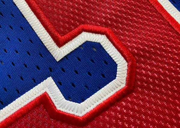 Men's Allen Iverson Blue Retro Classic Team Jersey - Image 2