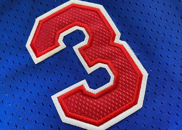 Men's Allen Iverson Blue Retro Classic Team Jersey - Image 8