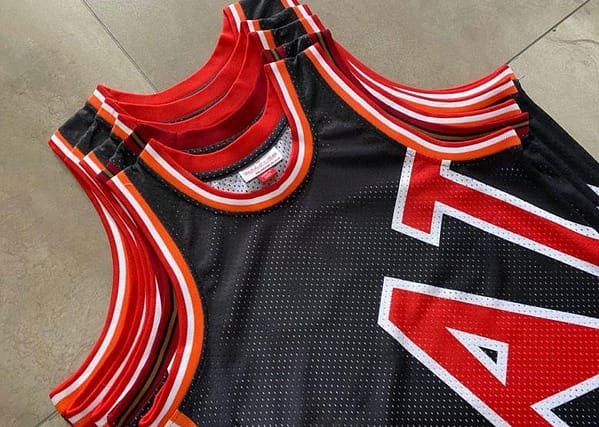 Men's Big Face Black Retro Classic Team Jersey - Image 2
