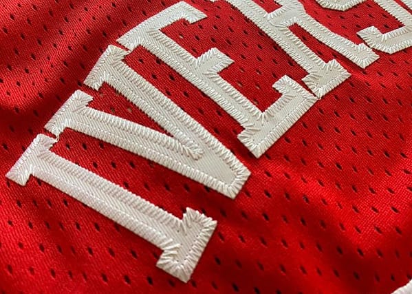 Men's Allen Iverson Red Retro Classic Team Jersey - Image 6