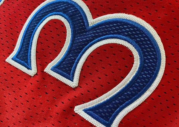 Men's Allen Iverson Red Retro Classic Team Jersey - Image 10