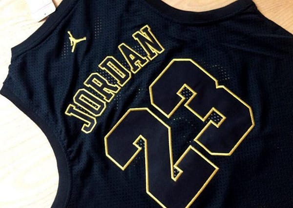 Men's Michael Jordan Black Retro Classic Team Jersey - Image 6
