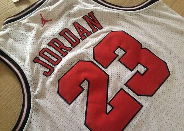 Men's Michael Jordan White Retro Classic Team Jersey - Image 6