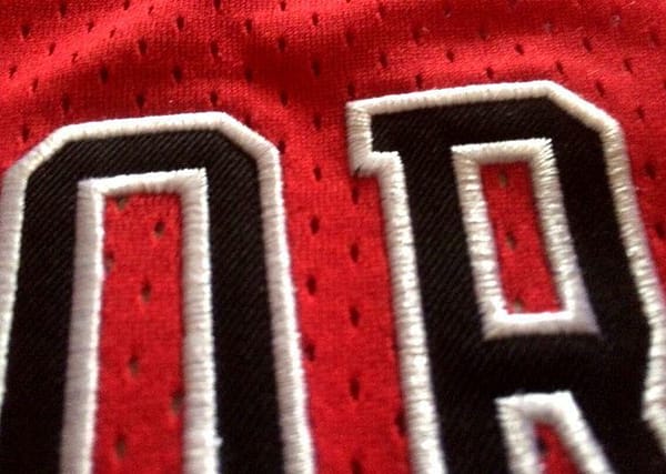 Men's Michael Jordan Red Retro Classic Team Jersey - Image 3