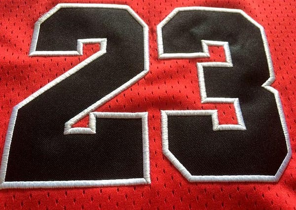 Men's Michael Jordan Red Retro Classic Team Jersey - Image 5