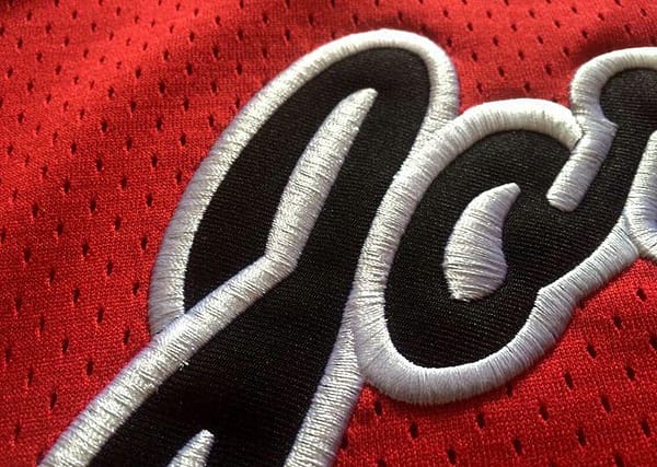 Men's Michael Jordan Red Retro Classic Team Jersey - Image 7