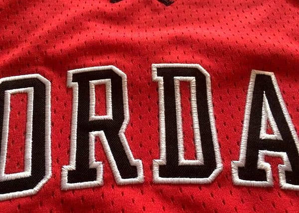 Men's Michael Jordan Red Retro Classic Team Jersey - Image 10