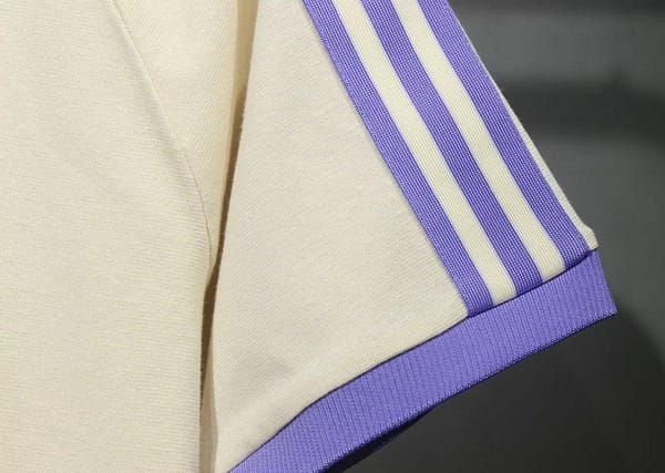 24/25 Real Madrid Cotton Beige T-shirt Jersey - Image 5