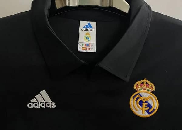 Retro 02/03 Real Madrid Black Century Jersey - Image 7