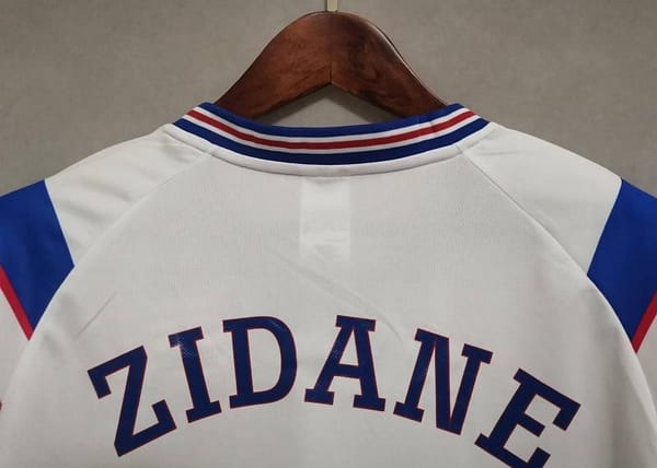 Retro 1996 France Away Soccer Jersey - Image 3
