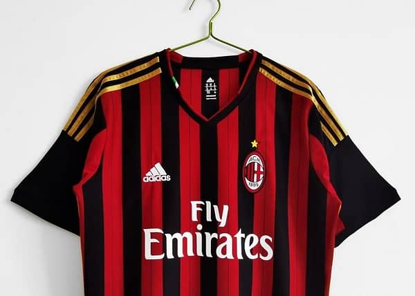 Retro 2013/14 AC Milan Home Soccer Jersey - Image 9