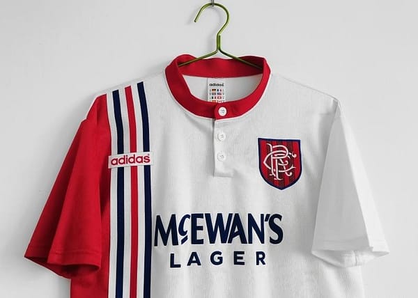Retro 1996/97 Rangers Away Soccer Jersey - Image 3