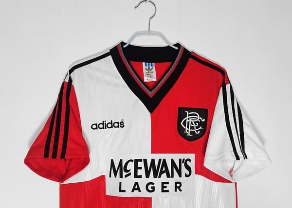 Retro 1995/96 Rangers Away Soccer Jersey - Image 11