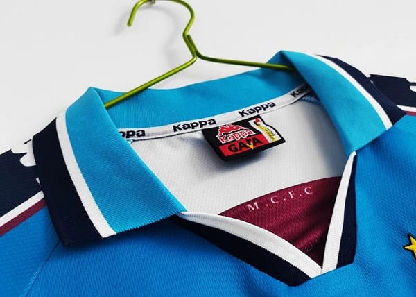 Retro 1997/99 Manchester City Home Soccer Jersey - Image 12