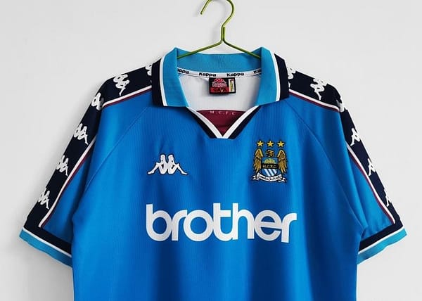 Retro 1997/99 Manchester City Home Soccer Jersey - Image 13