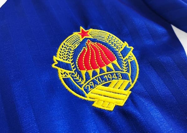 Retro 1990 Yugoslavia Home Soccer Jersey - Image 2