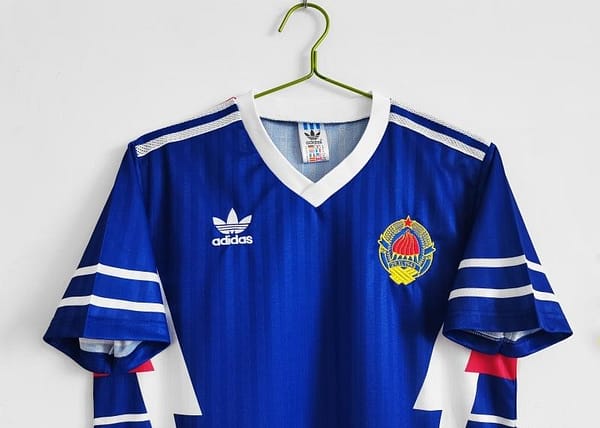 Retro 1990 Yugoslavia Home Soccer Jersey - Image 4