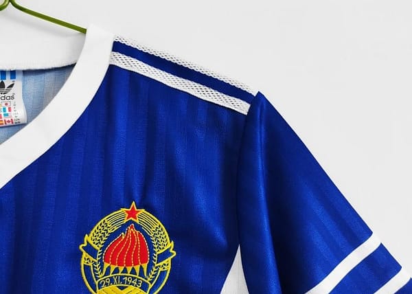 Retro 1990 Yugoslavia Home Soccer Jersey - Image 5