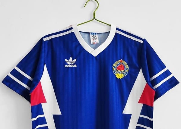 Retro 1990 Yugoslavia Home Soccer Jersey - Image 9