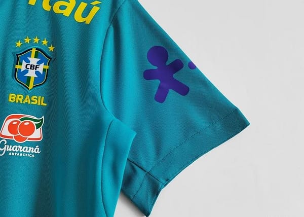 Retro 2021 Brazil Blue Training POLO Shirt - Image 6