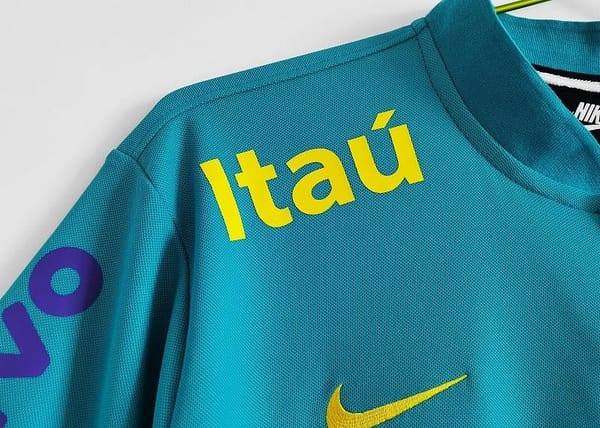 Retro 2021 Brazil Blue Training POLO Shirt - Image 7