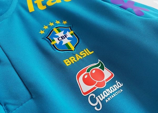 Retro 2021 Brazil Blue Training POLO Shirt - Image 8