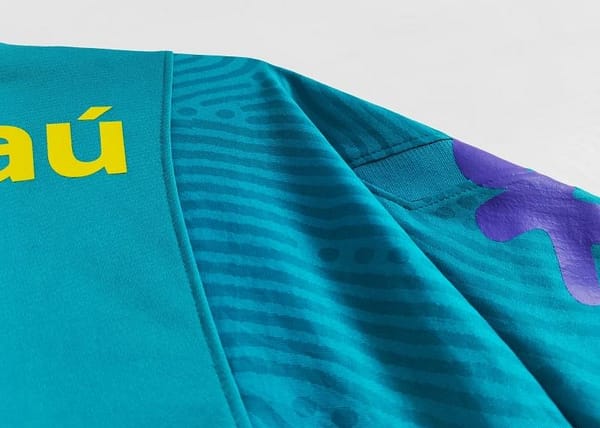 Retro 2021 Brazil Blue Training Jersey - Image 2
