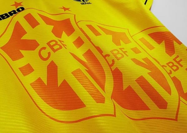 Retro 1993/94 Brazil Home Soccer Jersey - Image 4