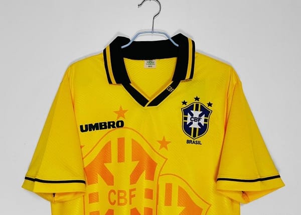 Retro 1993/94 Brazil Home Soccer Jersey - Image 8