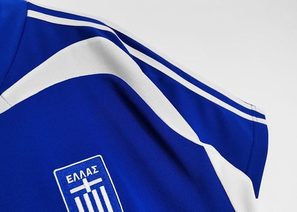 Retro 2004 Greece Home Soccer Jersey - Image 7