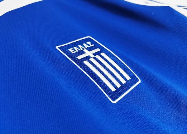 Retro 2004 Greece Home Soccer Jersey - Image 8
