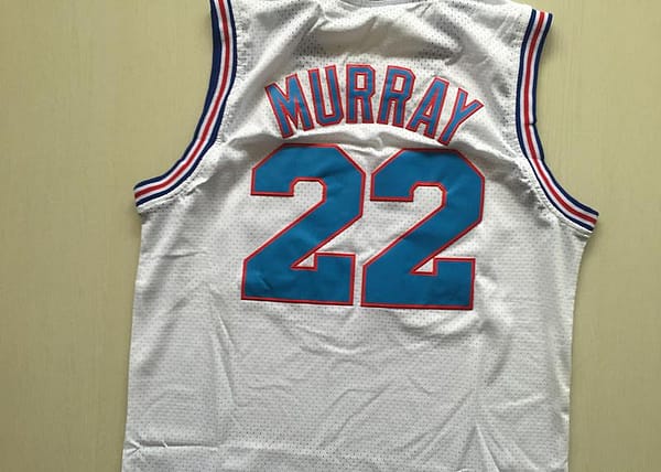 Bill Murray 22 Movie Edition White Basketball Jersey - Image 3