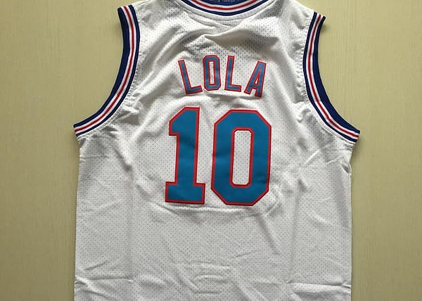 Lola 10 Movie Edition White Basketball Jersey - Image 5