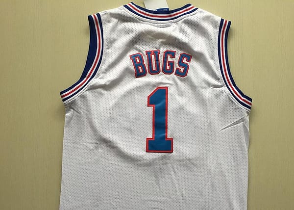 Bugs 1 Movie Edition White Basketball Jersey - Image 4