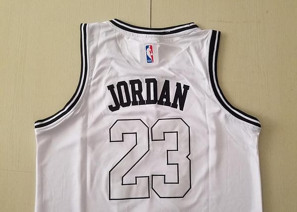 PSG Michael Jordan White Basketball Jerseys - Image 4