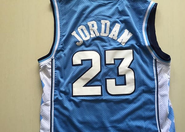 Michael Jordan 23 North Carolina College Basketball Jersey With AJ Logo - Image 2