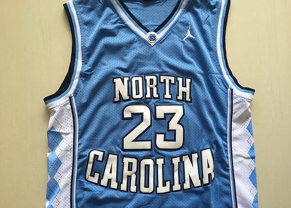 Michael Jordan 23 North Carolina College Basketball Jersey With AJ Logo - Image 5
