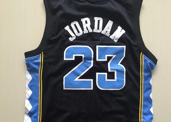 Michael Jordan 23 North Carolina College Basketball Jersey With AJ Logo - Image 2