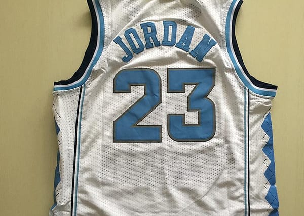 Michael Jordan 23 North Carolina College Basketball Jersey With AJ Logo - Image 2