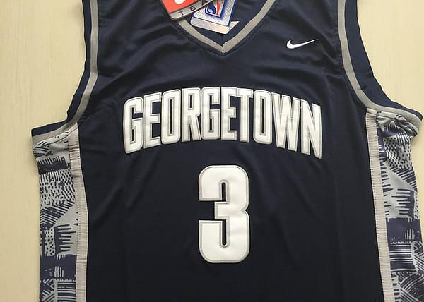Allen Iverson 3 Hoyas College Black Basketball Jersey - Image 3