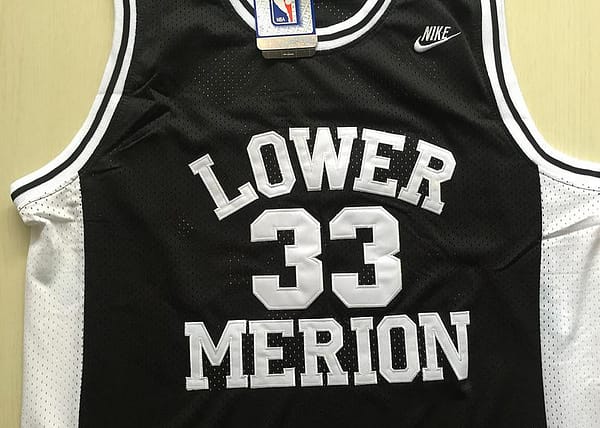 Kobe Bryant 33 Lower Merion High School Black Basketball Jersey - Image 3