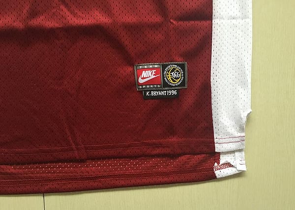 Kobe Bryant 33 Lower Merion High School Red Basketball Jersey - Image 2