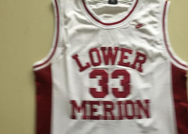 Kobe Bryant 33 Lower Merion High School White Basketball Jersey - Image 4