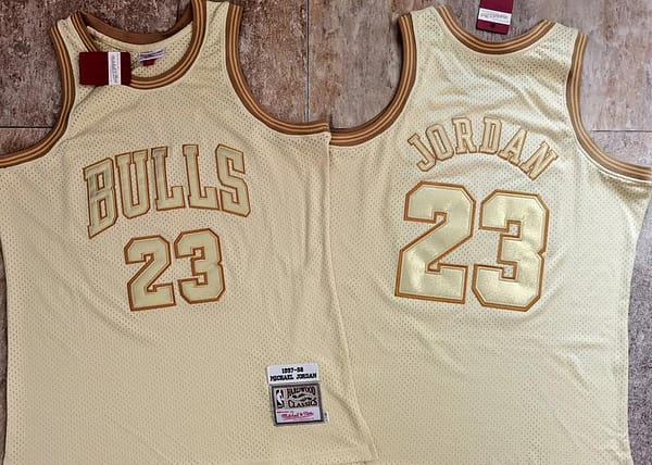 Men's Michael Jordan Golden Retro Classic Team Jersey