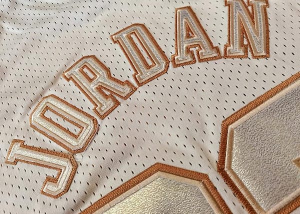 Men's Michael Jordan Golden Retro Classic Team Jersey - Image 9