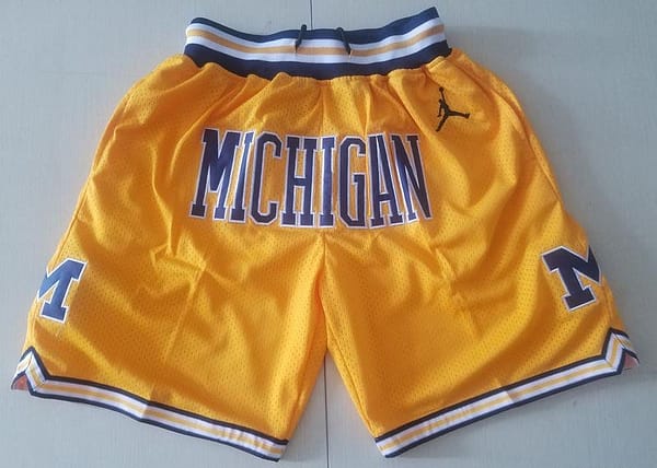 Michigan State College Navy Blue Basketball Shorts