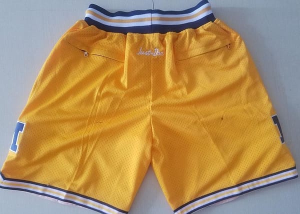 Michigan State College Navy Blue Basketball Shorts - Image 3