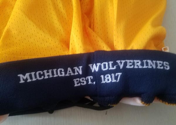 Michigan State College Navy Blue Basketball Shorts - Image 7