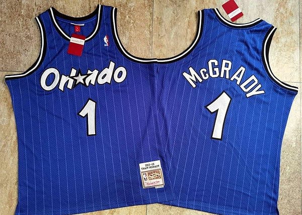 Men's Tracy McGrady Blue Retro Classic Team Jersey