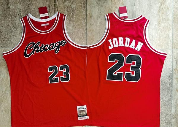 Men's Michael Jordan Red Retro Classic Team Jersey